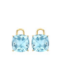 Eternal 18k Gold Blue Topaz Earring Drops