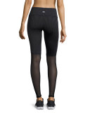 Motion Mesh-Panel Sport Leggings