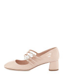 Patent 45mm Mary Jane Pump, Cipria