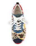 Chameleon Floral-Print Canvas Sneaker, Multi