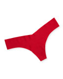 Raw-Cut Solid Thong, Sanguine