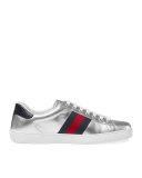 New Ace Metallic Leather Low-Top Sneaker