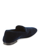 Bray Velvet Smoking Loafer, Twilight