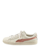 Basket Classic Metallic Low-Top Sneaker, Whisper White/Copper