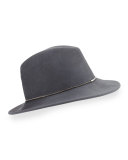 Blanca Wool Felt Fedora Hat, Graphite