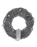 Sixteen-Row Chain Bracelet with Diamonds