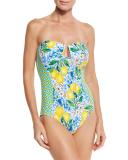 Limoncello Bandeau One-Piece Swimsuit