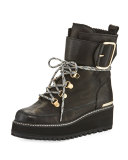 Attackit Leather Hiker Boot, Nero