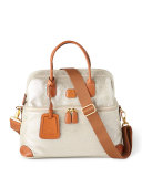GlamLife Silver Tuscan Train Case