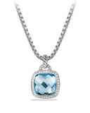 Albion Pendant with Blue Topaz and Diamonds