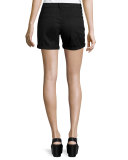 Mason Mid-Rise Shorts, Black
