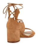 Serene Suede Lace-Up Sandal