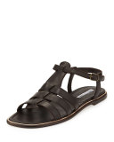 Canale Flat Cage Sandal, Tmoro