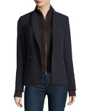 Bi-Stretch Scuba Jacket, Navy