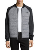 Norris Insulated Quilted Jacket, Black/Gray