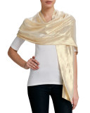 Metallic Silk Stole, Gold