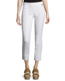 Callie Skinny Ankle Pants, White