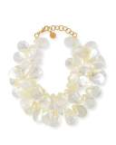 Mother-of-Pearl Cluster Necklace