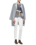 Nelson Geometric Pattern Mink Gilet