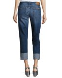 The Smith Mid-Rise Cropped Straight-Leg Jeans, Dionne