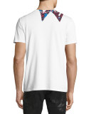Leopard-Print Star T-Shirt, White