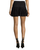 Marion Tiered-Lace Mini Skirt