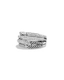 Labyrinth Double-Loop Ring with Diamonds