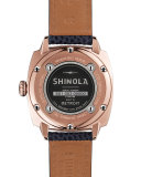 40mm Brakeman Watch with Leather Strap, Navy