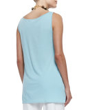 Long Silk Jersey Tunic, Capri 