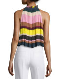 Olivera A-Line Sleeveless Top, Daylights Stripe