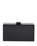 Jean Studded Acrylic Clutch Bag