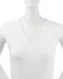 Scalloped Pave Diamond Flower Necklace
