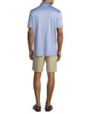 Jordan Striped Cotton Lisle Polo Shirt