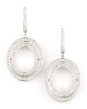 Signature Small Oval Diamond Earrings