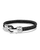 Chevron Two-Row Bracelet in Black