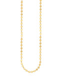 14k Elite Mirror Disc Chain Necklace, 36"