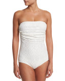 Lace Bandeau One-Piece Swimsuit