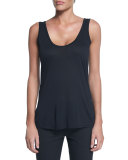 Thomaston Scoop-Neck Tank, Black