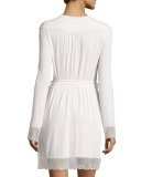Cheyene Long-Sleeve Robe, Moon Ivory