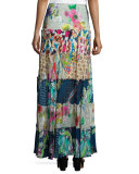 Cherrie Printed Tiered Maxi Skirt 