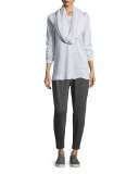 Lightweight Organic Linen Striped Top