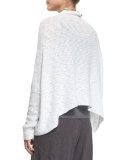 Nubble Links Shirt Cardigan, White 