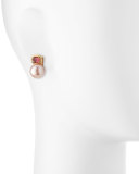Aura Kasumiga Pearl & Pink Tourmaline Earrings
