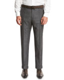 Super 130s Wool Sharkskin Trousers