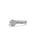 Round Stack Ring with Diamonds