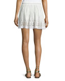 Phoebe Prairie Lace Miniskirt, White