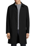 Porter HL Kingward Single-Breasted Top Coat, Black