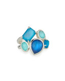 925 Rock Candy Multi-Stone Ring in Blue Star, Size 7