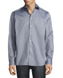 Textured Dress Shirt, Gray