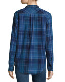 The Modern Prep School Shirt in Windowpane Check, Blue